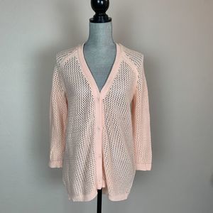 WORKSHOP Republic Peach Cardigan Size M NWT